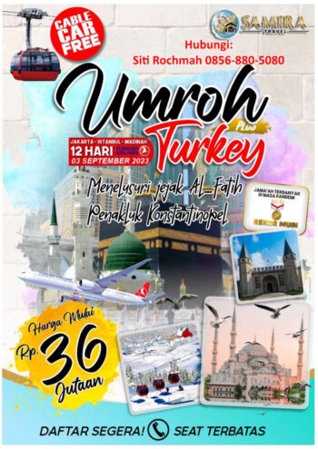 Umroh Plus Turkey 3 September 2023